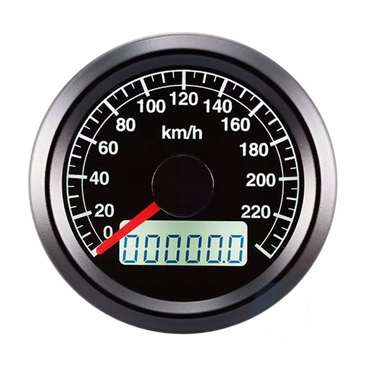 48mm Black Face Universal Aftermarket Gauge – Electronic Speedometer for Motorcycle